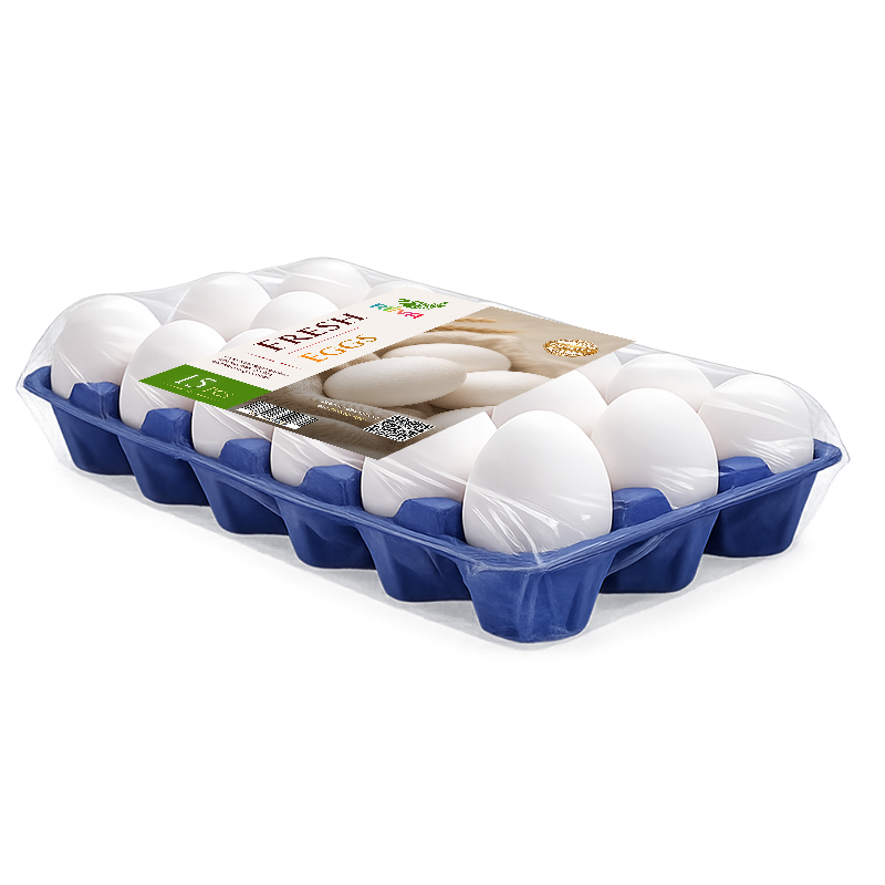 Turkey White Eggs Medium 15 pcs tray